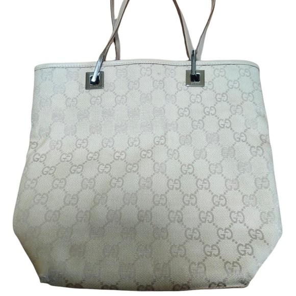 Gucci GG Ivory Canvas Handbag*** - Picture 2 of 8